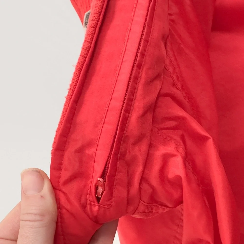Vintage 80s/90s Eddie Bauer‎ Red Windbreaker Jacket Men's Small